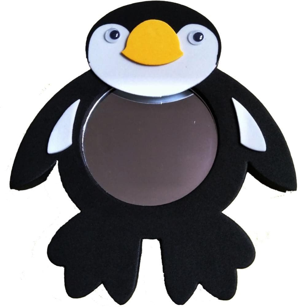 Magic Mirrors - Penguin,These amazing Magic Mirrors are designed for bath time and water play. The Magic Bath mirrors are designed with safety in mind with only the safest flexible acrylic mirrors used and enclosed in a soft durable foam cover. Another amazing feature of the magic mirrors is they float in water and then stick to any smooth surface such as bathroom tiles or even the bath when when. A safe and fun way to allow your child to explore self awareness or use whilst brushing there teeth prompting p