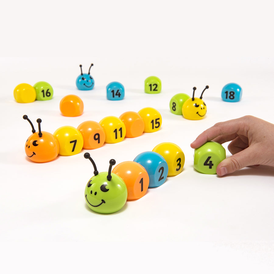 Magnetic Number Bugs,Introduce young learners to the exciting world of numbers with Magnetic Number Bugs—a versatile and engaging educational tool designed to make learning numbers 1-20 fun and interactive. Magnetic Number Bugs Features: Build Your Bug: With vibrant and magnetic body segments numbered 1-20, children can unleash their creativity by constructing their own unique Number Bugs. Each set includes 20 body segments and 4 bug heads, allowing for endless combinations and imaginative play. Dual-Sided 