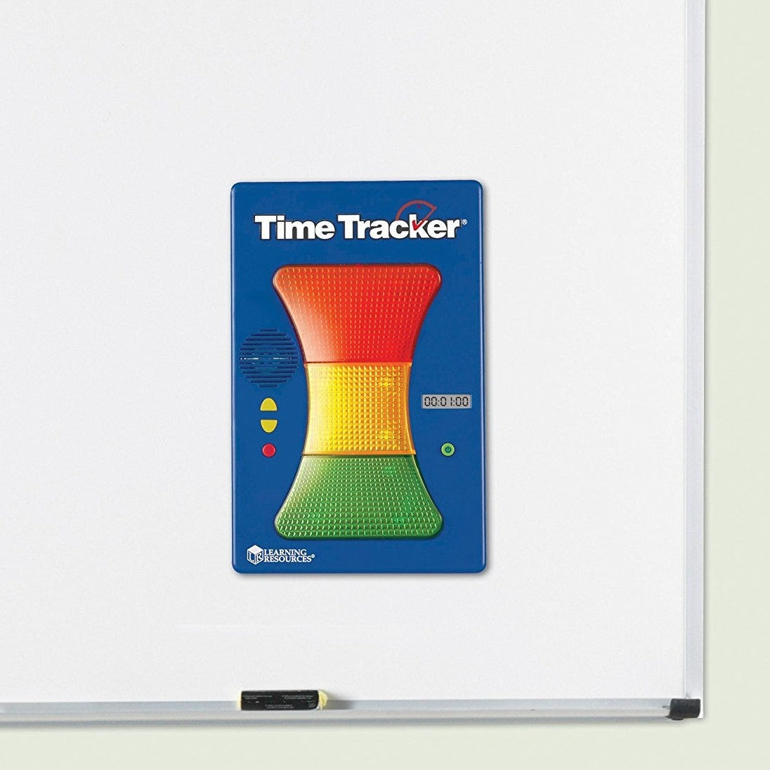 Magnetic Time Tracker,The Magnetic Time Tracker is perfect for helping children keep track of time. The Magnetic Time Tracker is easy to programme, the green, yellow and red sections track time from one minute to 24 hours. The lights and sounds help students visualise and hear how much time remains. When it's time to get in the car, eat the peas, brush teeth, put the toys away, get dressed, turn off the TV, get out of the bath,you won't be asking your kids for the zillionth time, or wondering to yourself, "