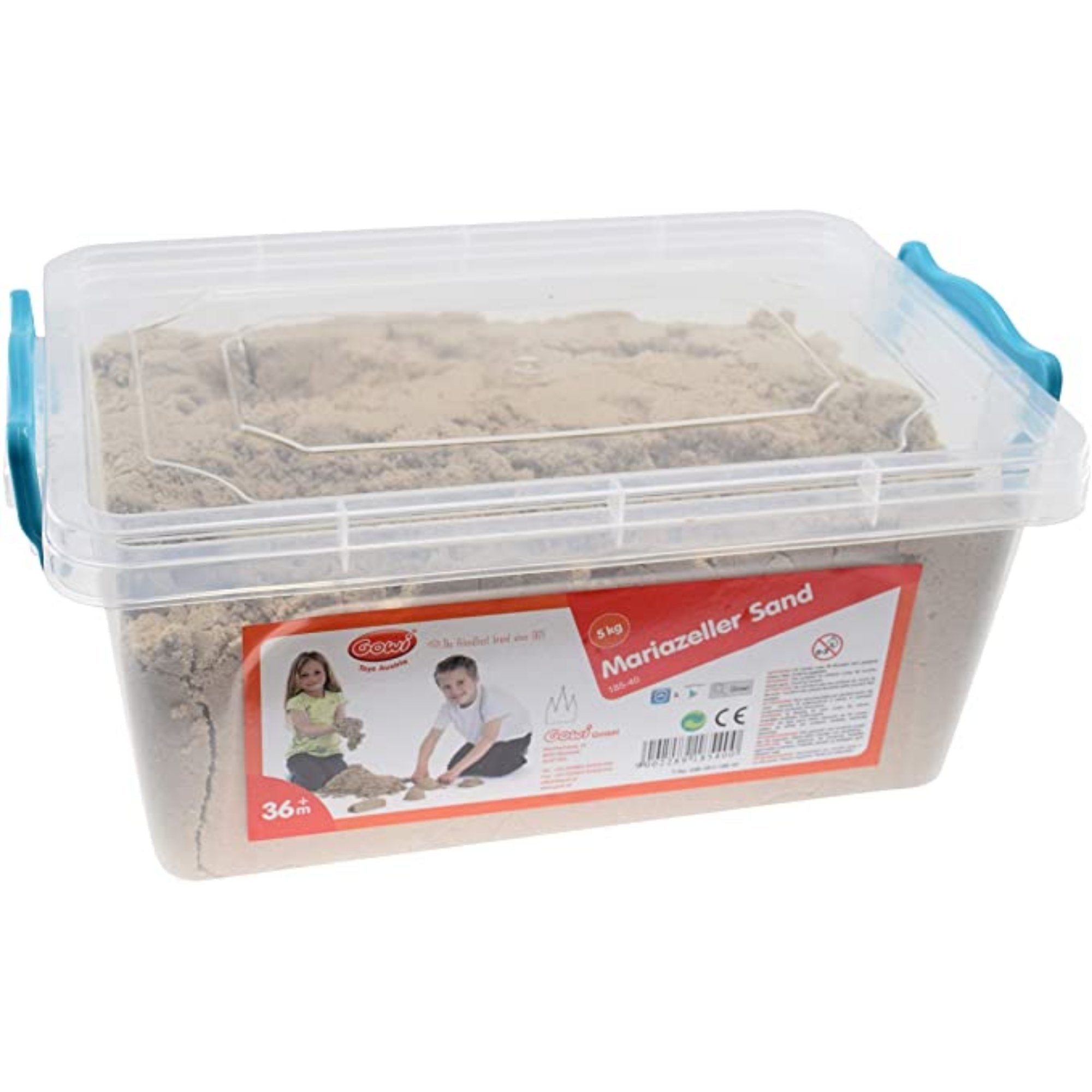 Mariazeller Sand 5Kg In A Box,The Mariazeller Sand offers endless possibilities for sand play, whether indoors or outdoors. Its fine texture provides a smooth and enjoyable sensory experience for children aged 3 years and older. With its convenient box design featuring a secure lid and sturdy handles, transporting the sand for playtime is a breeze. Key Features: Versatile Sand: The Mariazeller Sand is perfect for all types of sand play activities, allowing children to unleash their creativity and imaginatio