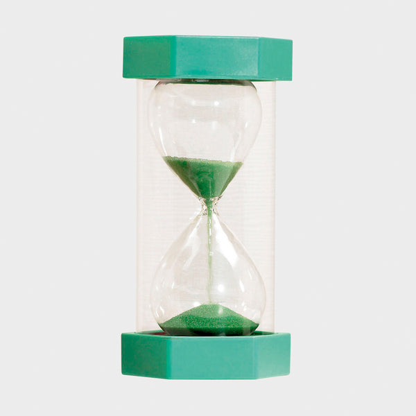 Mega Sand Timer 1 Minute,These Mega sand timers are probably the largest sand timers in existence at 300mm in height. The Mega sand timer counts for 1 minute and is visually stunning and perfect for use in a classroom setting. The Mega sand timers have large moulded end caps and thick protective walls which allow for safe and easy handling. A modern hourglass design inside a safe shatterproof plastic container. The movement of the colourful sand captures your child's attention and allows them to visualise t