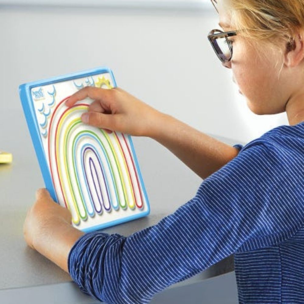 Mindful Maze Set,The Mindful Maze Set helps kids practise managing their emotions and cultivate mindfulness through 6 guided breathing exercises. The Mindful Maze Set comes with 3 double-sided boards that each have an engaging design. Children trace the designs with their fingers, breathing in and out as directed by the design of the board. Help children with social-emotional learning (SEL) using this set of boards developed to introduce mindful breathing for kids. The set of 3 double-sided boards offers 6 