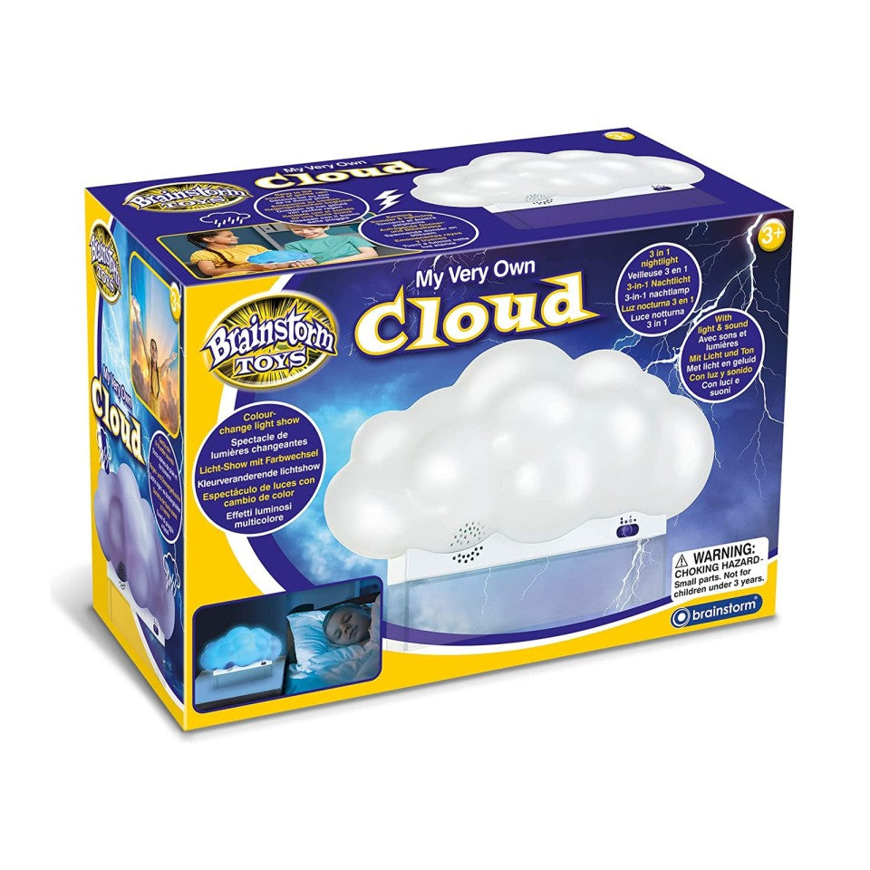 My Very Own Cloud,Transform your room into a mesmerizing dreamscape with My Very Own Cloud. This enchanting cloud, set on a clear stand, creates a captivating visual and auditory experience that will delight children and adults alike. In the dark, the cloud appears to float, adding a magical touch to any space. With three different modes, you can tailor the experience to suit your mood: Relaxing Rain: Drift off to sleep to the soothing sound of gentle rain accompanied by a calming colour-changing LED light.