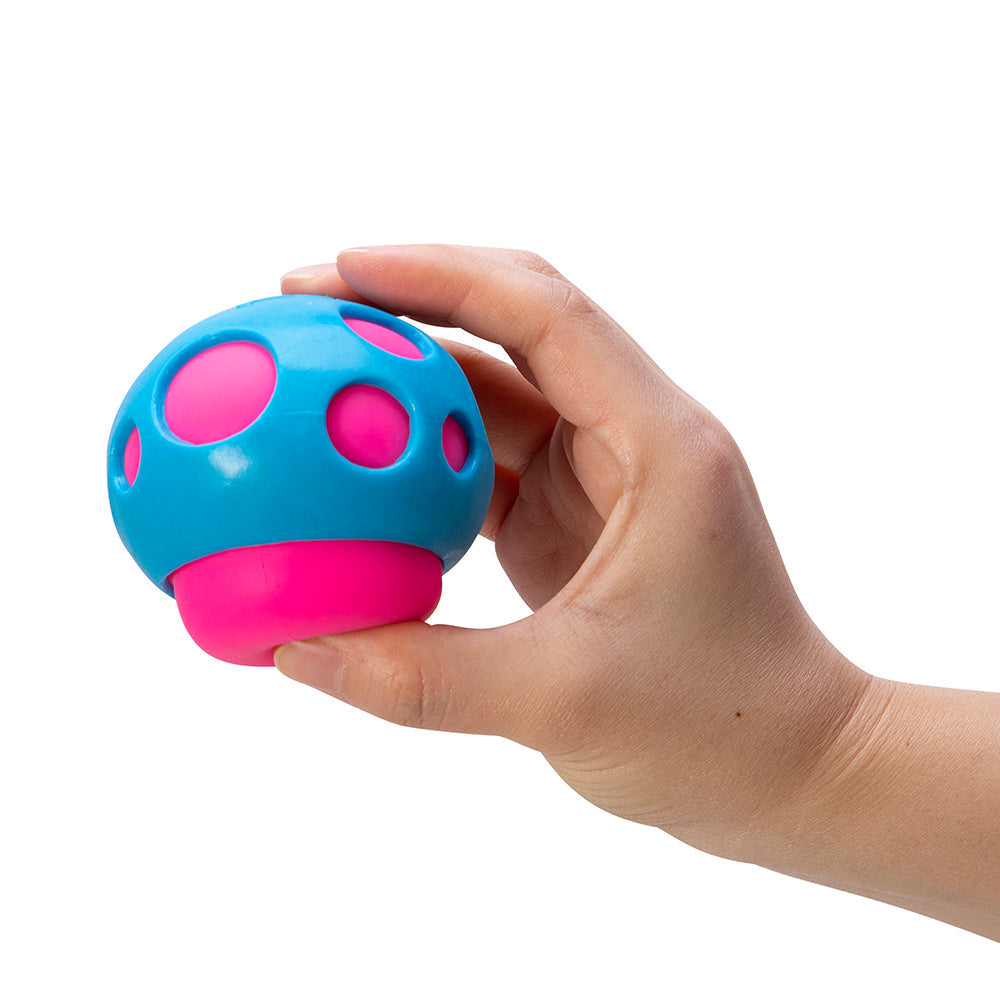 Needoh Groovy Shroom,There so ‘mushroom’ in the toy box for Groovy Shroom NeeDoh! This unique NeeDoh ball is one cool toadstool to squeeze, squash, squish, and knead. The stress ball has spots (just like a mushroom) that when squeezed, pops the inner blobs out. Available in three colour combinations - pink/yellow, blue/pink and orange/purple - there’s something for everyone (colours chosen at random). Groovy Shrooms are filled with the famous non-toxic doh and are safe to squeeze. NeeDoh Groovy Shrooms are 