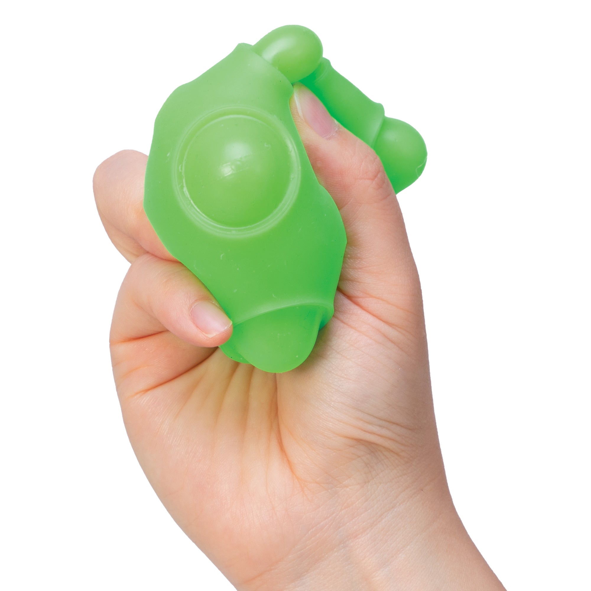 Needoh Happy Snappy,NeeDoh’s answer to a pop it fidget toy, Happy Snappy is the ultimate fidget toy stress ball. Instead of being filled with dough like regular NeeDoh balls, it’s filled with air. Gently squeeze the air-filled ball to watch the concave holes pop out, which make an addictive bubble ‘pop’ sound. Available in four bright colours chosen at random. Happy Snap NeeDoh is a great fidget toy, particularly appropriate for those with ADD, ADHD, OCD, Autism, and anxiety. Gentle on little fingers and ma