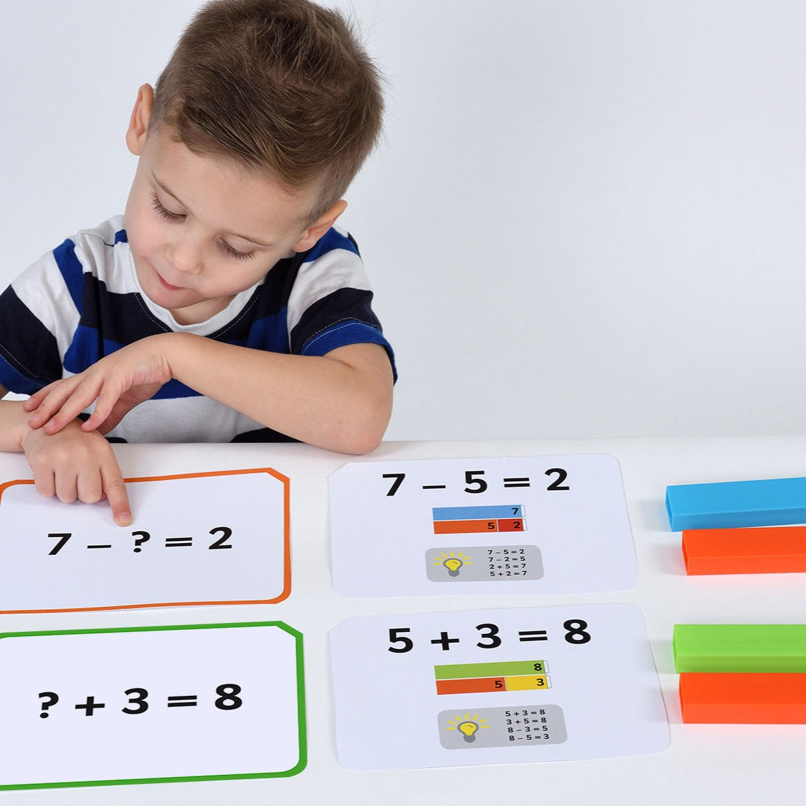 Number Rods With Work Cards,Number Rods with Work Cards Enhance mathematical understanding and problem-solving skills with our Number Rods with Work Cards set. Crafted from high-quality wood and accompanied by comprehensive work cards, this versatile resource is ideal for individual and group learning activities. Features: Comprehensive Work Cards: The set includes 40 work cards covering addition, subtraction, multiplication, and division. These cards provide structured exercises to reinforce mathematical c