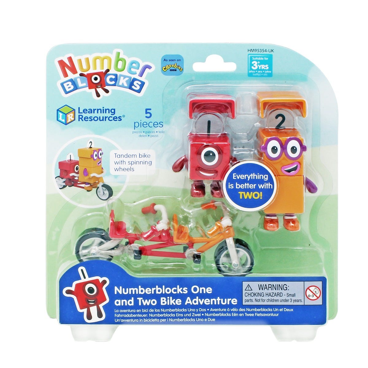 Numberblocks One And Two Bike Adventure,Children will love playing with the adorable Numberblocks One and Two collectible figures as they pop on their helmets and place them on the Numberblocks tandem bike to ride off on a Numberblocks bike adventure. Numberblocks One and Two have true-to-character features children know and love from the CBeebies TV series. See these fun-loving characters come to life in your child’s hands and imagination. Imagine all the fun places Numberblocks One and Numberblocks Two ca