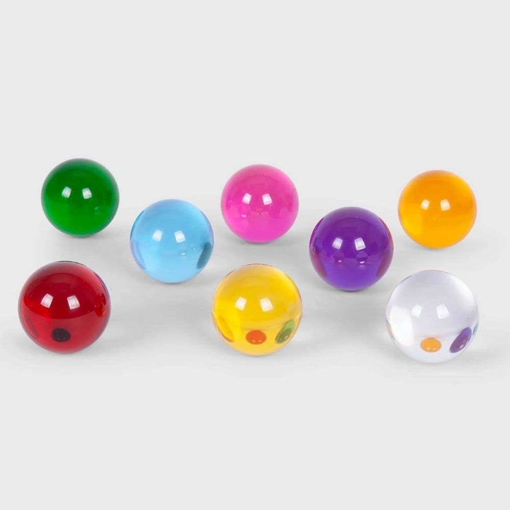 Perception Spheres Pack Of 8,The Perception Spheres come in eight different clear colours and are soft and warm to the touch. The very youngest children will enjoy handling the Perception Spheres in free sensory play or a part of a Treasure Basket collection. Older children will find the Perception Spheres fascinating as they hold them up and look through them seeing the world around them in different colours. The way light behaves when children look through the Perception Spheres they will also see the wor