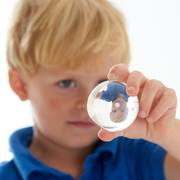 Perception Spheres Pack Of 8,The Perception Spheres come in eight different clear colours and are soft and warm to the touch. The very youngest children will enjoy handling the Perception Spheres in free sensory play or a part of a Treasure Basket collection. Older children will find the Perception Spheres fascinating as they hold them up and look through them seeing the world around them in different colours. The way light behaves when children look through the Perception Spheres they will also see the wor