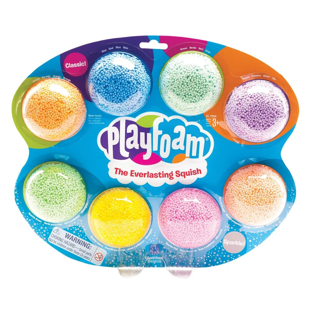 Playfoam Combo 8-Pack,Playfoam Combo 8-Pack The Playfoam Combo 8-Pack is a delightful sensory play experience that allows children to sculpt, squish, and shape their creations into any form they can imagine. This versatile play material can be endlessly re-shaped, providing hours of imaginative fun. Playfoam Combo 8-Pack Features: Sensory Play: Bead-like structure stimulates the sense of touch, perfect for sensory play. Develops Skills: Enhances hand strength, fine motor skills, and hand-eye coordination. C