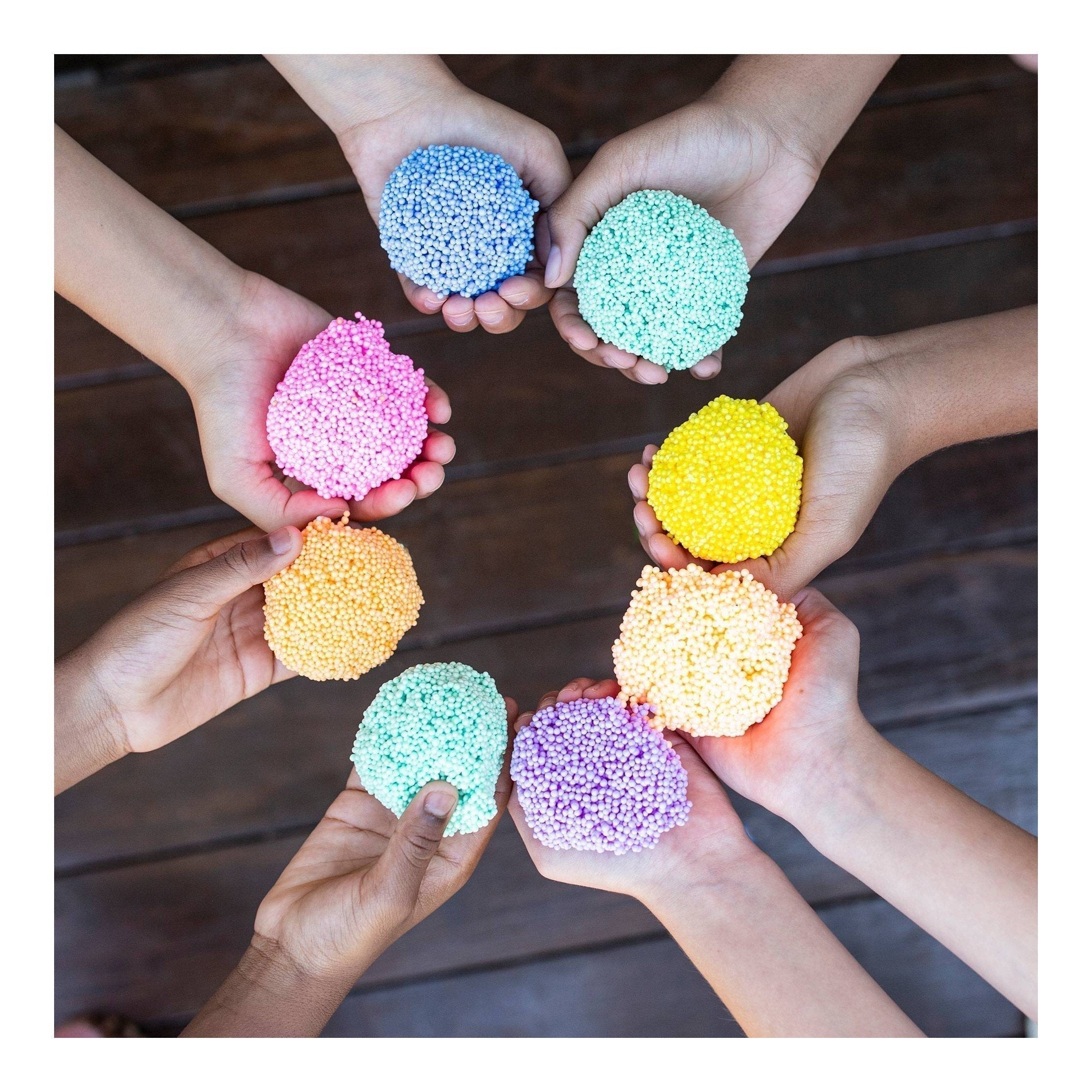 Playfoam Mega Rainbow Pack,Unleash boundless creativity with the Playfoam Mega Rainbow Pack, the ultimate sensory-stimulating play set for kids! This expansive pack features an array of squishy, squashy Playfoam in vibrant colours, including Classic, Sparkle, and Glow-in-the-Dark options. Playfoam Mega Rainbow Pack Description: The Playfoam Mega Rainbow Pack offers endless possibilities for creative play, making it perfect for group settings or solo adventures. Children can shape, sculpt, and mould Playfoam