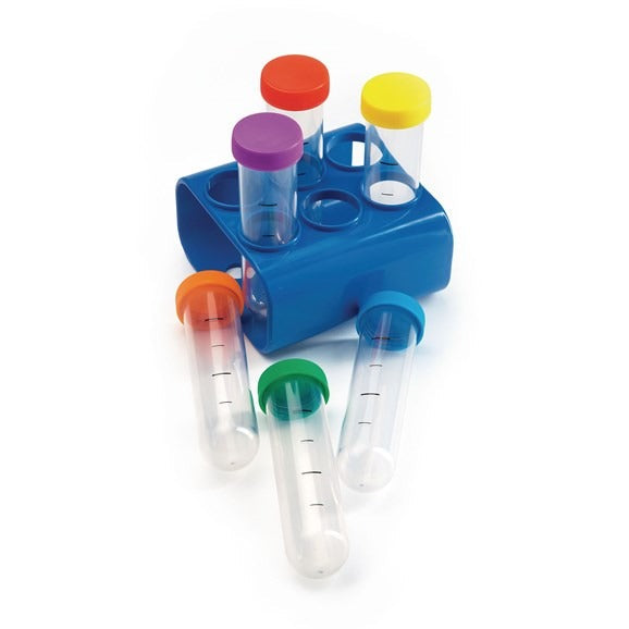 Primary Science® Jumbo Test Tubes With Stand,Primary Science® Jumbo Test Tubes with Stand: Hands-On Learning for Budding Scientists Introduce young learners to the fascinating world of science with the Primary Science® Jumbo Test Tubes with Stand. Designed specifically for hands-on learning, these oversized and colourful test tubes are ideal for sparking curiosity and encouraging exploration in budding scientists. Key Features: Durable Construction: Made of sturdy plastic, these jumbo test tubes are built t