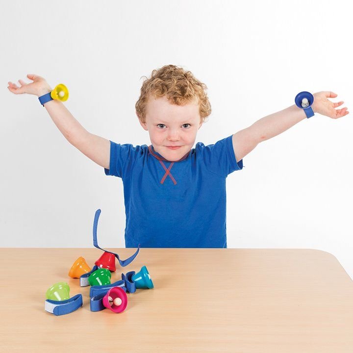 Rainbow Wrist Bells Set Of 8,Introducing Our Rainbow Wrist Bells Set of 8: Music and Movement Fun for Children! Elevate your child's musical experience with our Rainbow Wrist Bells Set of 8. Designed for children to use, this beautiful set of wrist bells adds a delightful touch of melody and rhythm to any activity. Rainbow Wrist Bells Set of 8 Features: Colourful and Engaging: Each wrist bell is vibrant and differentiated by colour, allowing children to easily identify and play their desired notes. With eig