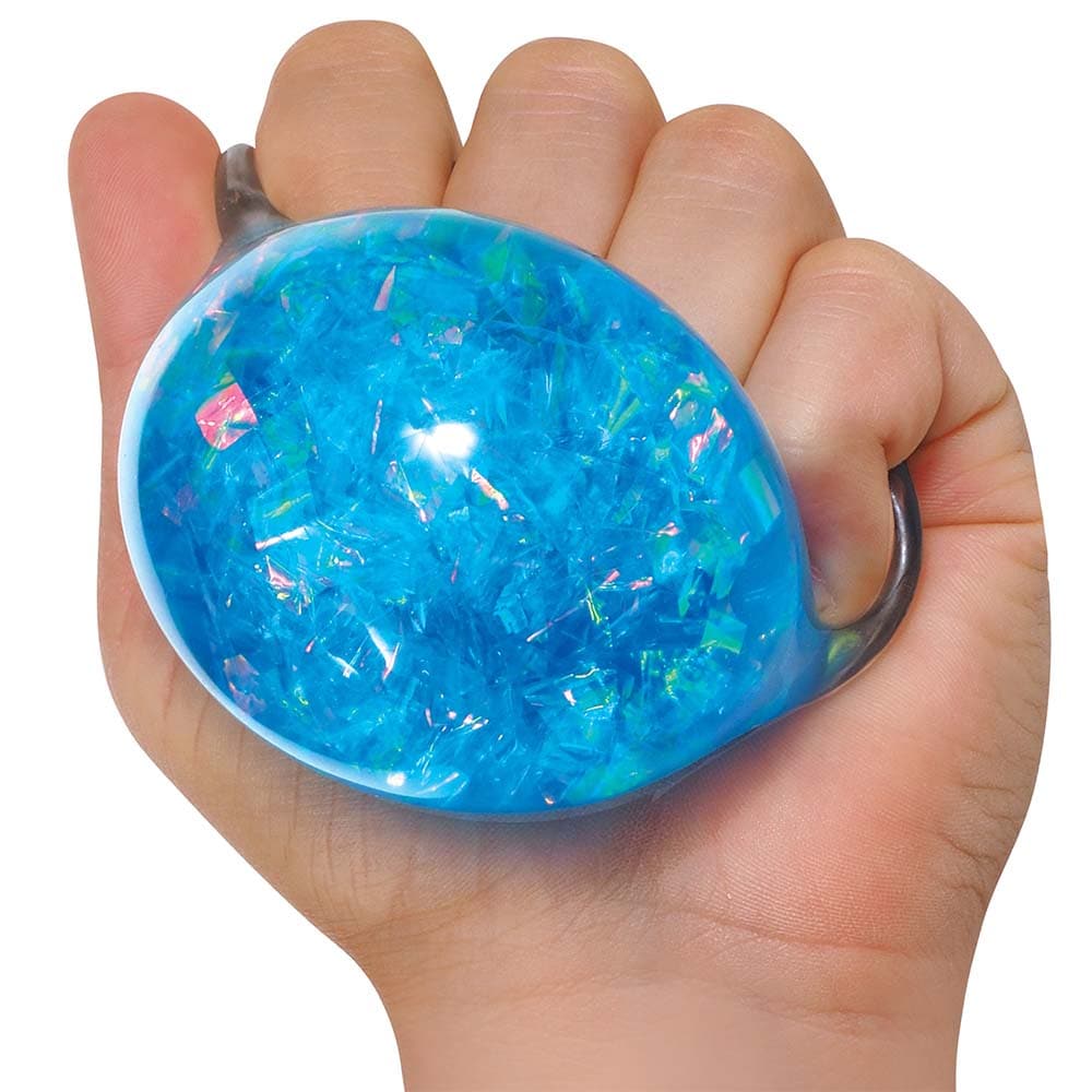 Squeezy Goo Crystal Balls,Introducing the Squeezy Goo Crystal Balls: A Shimmering Stress Reliever The Squeezy Goo Crystal Balls are here to add a touch of sparkle to your day! These iridescent stress balls come in three cool colours—blue, pink, and lilac—guaranteed to glisten and glimmer in the palm of your hand. Please note that colours are chosen at random and may vary. A Perfect Fidget Toy: More than just a stress ball, the Squeezy Goo Crystal Balls are fantastic fidget toys suitable for children with AD