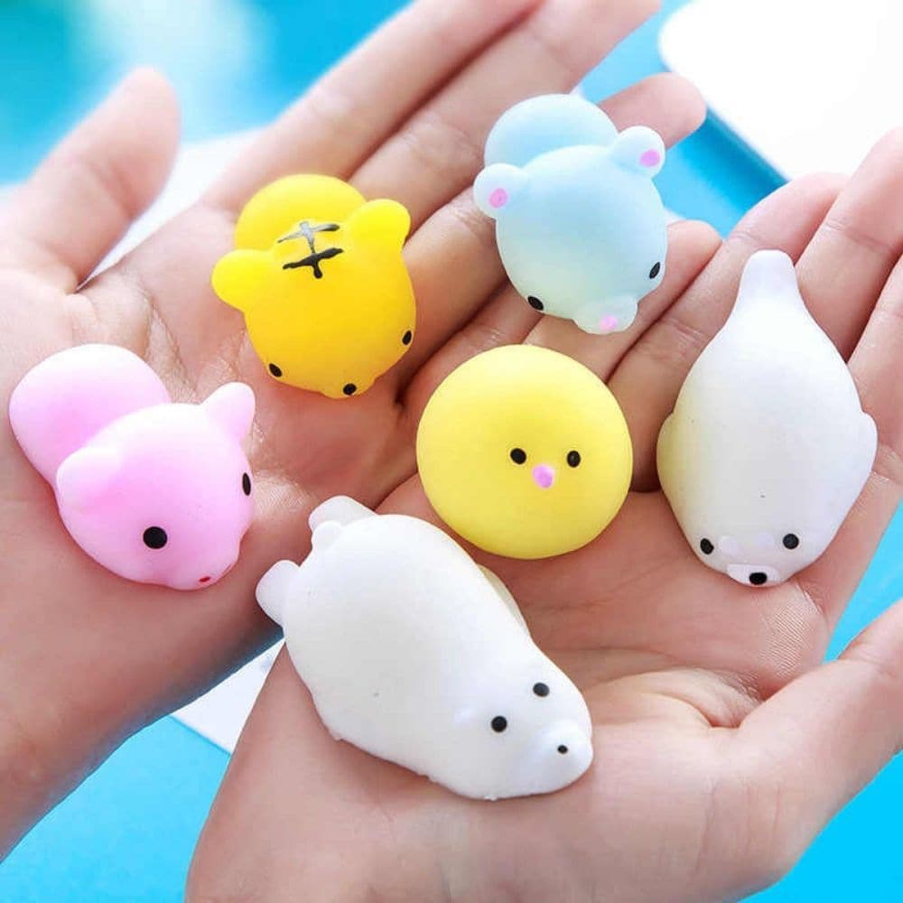 Squishy Stress Buddy,This little desktop buddy is so cute, you won't be able to resist giving it a little squeeze! Put one on your desk and give it a poke and you'll have an instantly pleasing sensation. It's quite therapeutic too, which makes it a fantastic alternative stress toy. Don't worry though, it will always return to its original shape, no matter how hard you mash or poke it! Available in eight animal designs including a bunny, octopus, cat, seal, chick and bear - please order more than one if you 