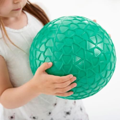 Tickit Easy Grip Balls Set,The Tickit Easy Grip Balls Set is a delightful set of four brightly coloured inflatable Jumbo Easy Grip balls with a honeycomb effect surface which aids grip when catching and throwing. The Tickit Easy Grip Balls Set are lightweight but sturdy and a good size for young children to handle.Improves children’s confidence with ball skills and hand-eye coordination.The Tickit Easy Grip Balls Set contains ball in Red, green, blue and yellow. The Tickit Easy Grip Balls Set supports the f