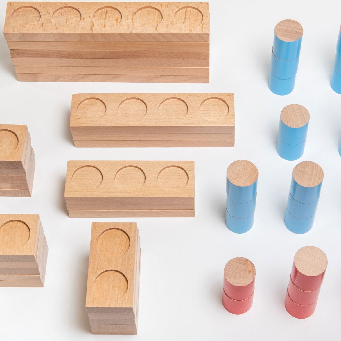 Wooden Counting Blocks,Enhance Early Mathematical Skills with Wooden Counting Blocks Introduce young learners to the fundamentals of mathematics with the Wooden Counting Blocks set, designed to facilitate early mathematical education. This versatile set includes a variety of bases that can be arranged in multiple configurations, supporting learning in addition, subtraction, number bonds, and ten-frame work. Key Features: Versatile Learning Tool: The set offers a range of bases that can be positioned side by